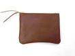 画像1: HERITAGE LEATHER ×EVERGREEN   WALLET POUCH　 ブラウン (1)