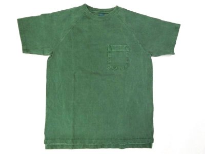 画像1: グッドオン　半袖ラグランHVY ポケットTシャツ　　　　ピグメント DK GREEN