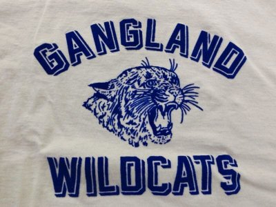 画像2: ミクスタ　　S/Sクループリント Tシャツ　   GANGLAND WILDCATS    ナチュラル   