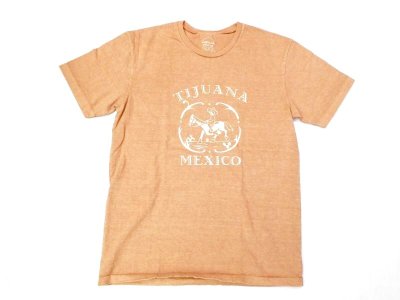 画像1: ミクスタ　　S/Sクループリント Tシャツ　   TIJUANA   キャメル 