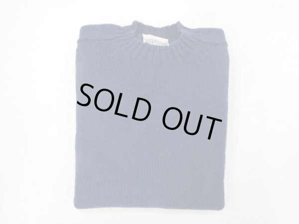 画像1: JAMIESON'S ３PLAY SADDLE SHOULDER クルーネックセーター　　   PRUSIAN BLUE(ブルー) (1)