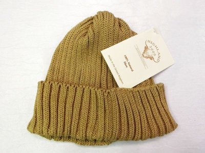 画像1: HIGHLAND 2000   SHORT WATCH CAP      CAMEL                                                                       　　