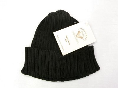 画像1: HIGHLAND 2000   SHORT WATCH CAP      BLACK                                                                             　　