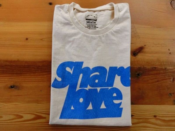 画像1: MIXTA SSプリントTシャツ　SHARE LOVE  ナチュラル　　               (1)