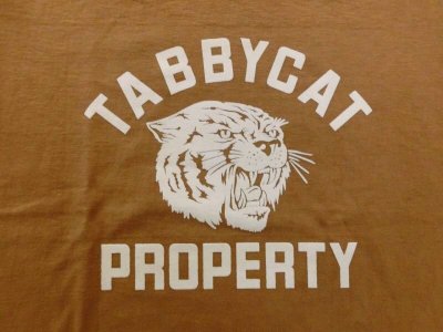 画像2: MIXTA SSプリントTシャツ　TABBY 　　キャメル             