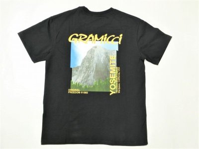 画像1: GRAMICCI    オーガニックコットン プリントS/S TEE        ブラック
