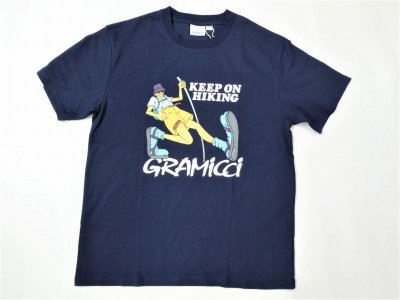 画像1: GRAMICCI    オーガニックコットン プリントS/S TEE    　　　ネイビー