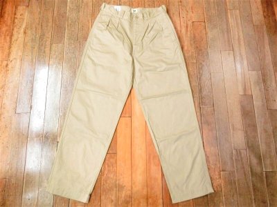 画像1: FOB FACTORY     F0512  M-52 FRENCH ARMY CHINO  　　  KHAKI