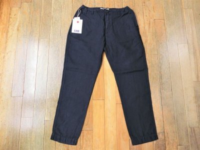 画像1: FOB FACTORY    F0498 HEMP EASY PANTS     　　  NAVY