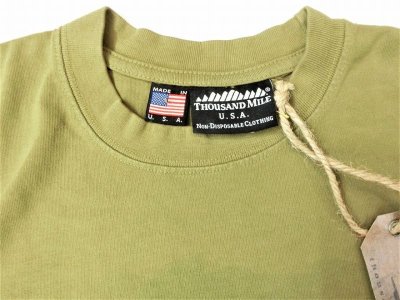 画像3: THOUSAND MILE   半袖ポケットTシャツ　　OLIVE