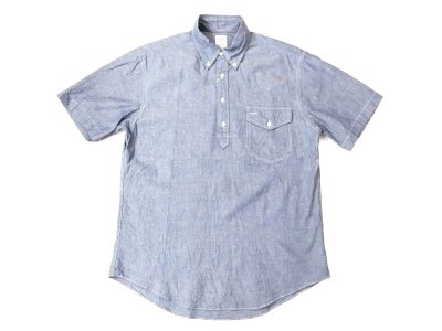 画像1: キートンチェイス　S/S PULLOVER BD SHIRT　 LT CHAMBRAY 　　BLUE