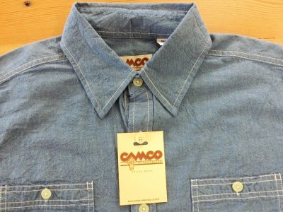 画像2: CAMCO  S/S   シャンブレーシャツ      ブルー