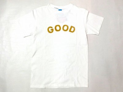 画像1: グッドオン　　S/SプリントTシャツ　 　GOOD(white×konjiki)