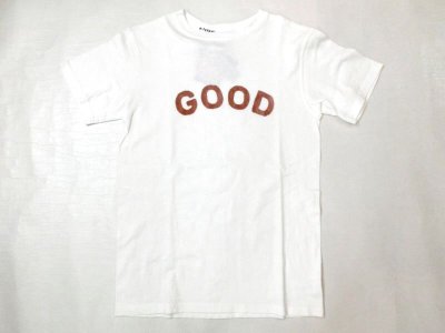 画像1: グッドオン　　S/SプリントTシャツ　 　GOOD(white×bengara)