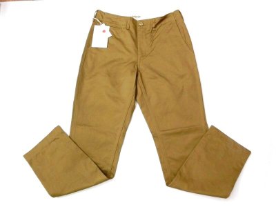 画像2: FOB FACTORY     F0514  NARROW U.S TROUSER   　　  KHAKI