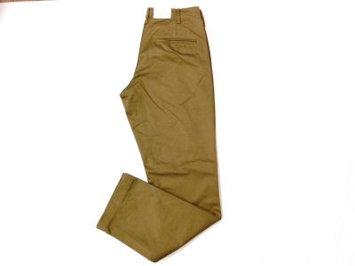 画像1: FOB FACTORY     F0514  NARROW U.S TROUSER   　　  KHAKI