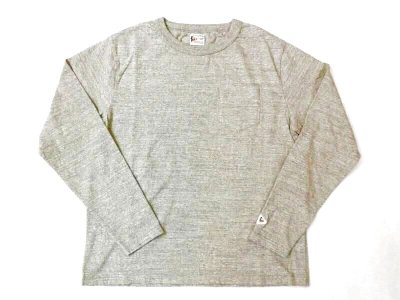 画像1: FELCO   L/S 7oz  BINDER NECK CREW POKET-T       TWISTED GREY