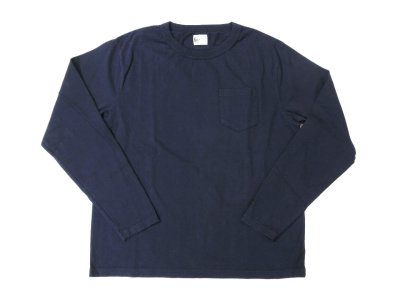 画像1: FELCO   L/S 7oz  BINDER NECK CREW POKET-T        ITALIAN NAVY