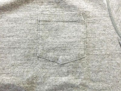 画像3: FELCO   L/S 7oz  MOCK NECK POCKET Tee          TWISTED GREY