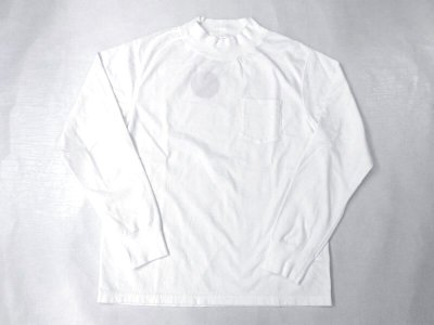 画像1: FELCO   L/S 7oz  MOCK NECK POCKET Tee          WHITE