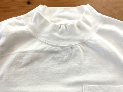 画像2: FELCO   L/S 7oz  MOCK NECK POCKET Tee          WHITE