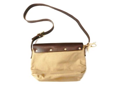 画像2: HERITAGE LEATHER　   MINI SHOULDER BAG　  別注カラー　KHAKI/KHAKI/BROWN LATIGO　　