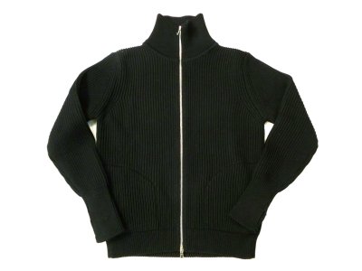 画像1: アンデルセン-アンデルセン   THE NAVY フルジップセーター　  　BLACK