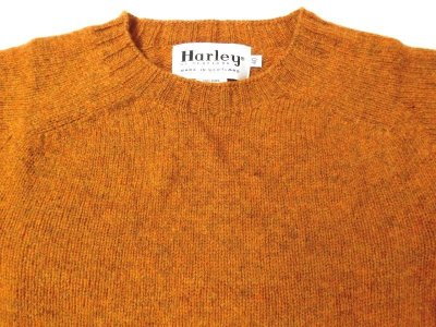 画像2: HARLEY OF SCOTLAND　　　PURE NEW WOOL クルーネックセーター 　サイズ42以上   VINTAGE ORANGE