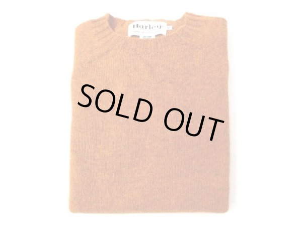 画像1: HARLEY OF SCOTLAND　　　PURE NEW WOOL クルーネックセーター 　サイズ42以上   VINTAGE ORANGE (1)