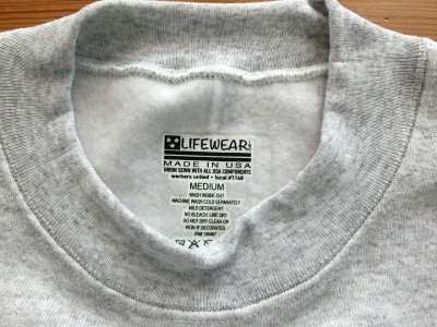 画像2: LIFE WEAR    Crew Neck Sweatshirts     　 Ash