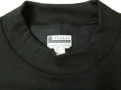 画像2: LIFE WEAR    Crew Neck Sweatshirts     　 BLACK