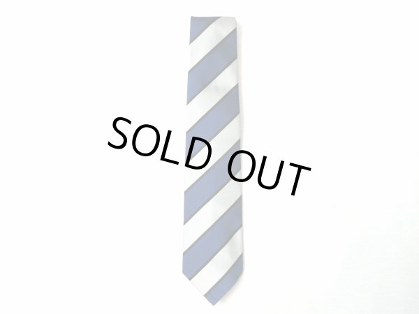 画像1: バタク　　　レジメンタル タイ　　　シルバー×ブルー (1)