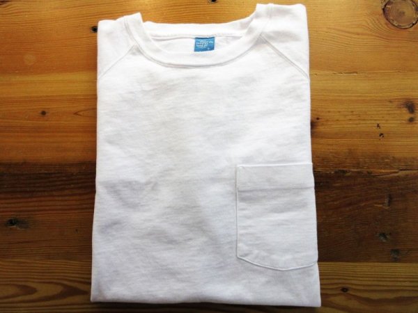 画像1: GOOD ON　L/S HVY RAGLAN ポケットTEE                 WHITE (1)