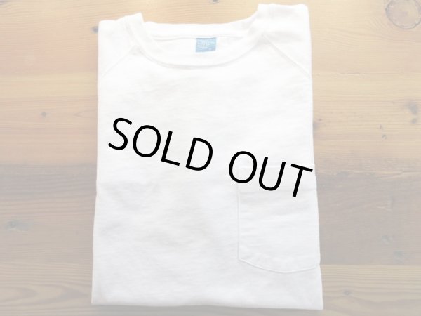 画像1: GOOD ON　L/S HVY RAGLAN ポケットTEE                 WHITE (1)