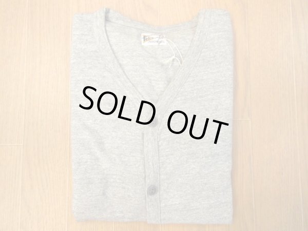 画像1: FELCO   L/S BINDER V NECK CARDIGAN         TWISTED GREY (1)
