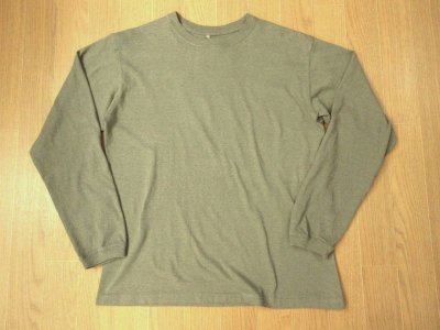 画像1: GOOD ON　   ORGANIC L/S CREW TEE         　GREEN