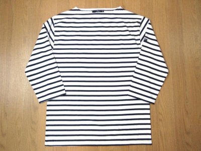 画像1: セントジェームスモーレ 7分袖ボーダー NEIGE/MARINE(白×紺)