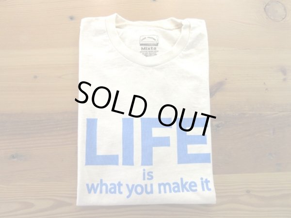 画像1: MIXTA 2023 SSプリントTシャツ　         LIFE      Natural (Blue)    (1)