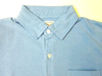 画像3: FELCO    S/S POLO SHIRT       7oz 18SINGLE JERSEY    - VINTAGE WASH SAX