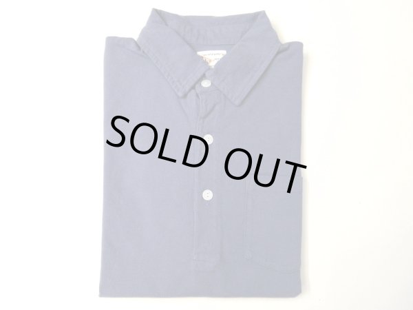 画像1: FELCO    S/S POLO SHIRT       7oz 18SINGLE JERSEY    - VINTAGE WASH NAVY (1)