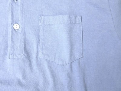 画像2: FELCO    S/S POLO SHIRT       7oz 18SINGLE JERSEY    - VINTAGE WASH SAX