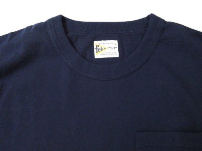 画像3: FELCO    S/S BINDER NECK POCKET TEE       7oz 18SINGLE JERSEY      ITALIAN NAVY  