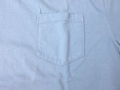 画像2: FELCO    S/S BINDER NECK POCKET TEE       7oz 18SINGLE JERSEY    - VINTAGE WASH   SAX