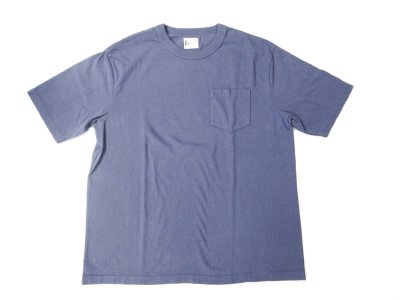 画像1: FELCO    S/S BINDER NECK POCKET TEE       7oz 18SINGLE JERSEY    - VINTAGE WASH    NAVY