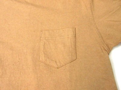 画像3: GOOD ON　　ORGANIC S/S POCKET TEE　 　 　BROWN