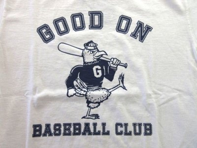 画像2: グッドオン　    BASEBALL CLUB   S/SプリントTEE　　　WHITE