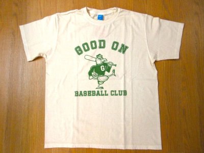 画像1: グッドオン　    BASEBALL CLUB   S/SプリントTEE　　　P-NATURAL