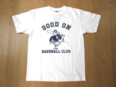 画像1: グッドオン　    BASEBALL CLUB   S/SプリントTEE　　　WHITE