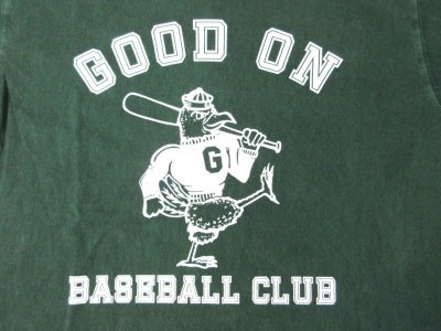 画像2: グッドオン　    BASEBALL CLUB   S/SプリントTEE　　　P-D.GREEN