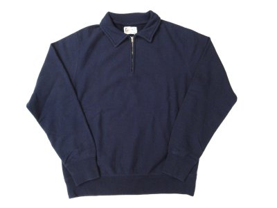 画像1: FELCO   12oz TERRY  INVERSE  HALF ZIP  SWEAT        ITALIAN NAVY